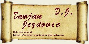 Damjan Jezdović vizit kartica